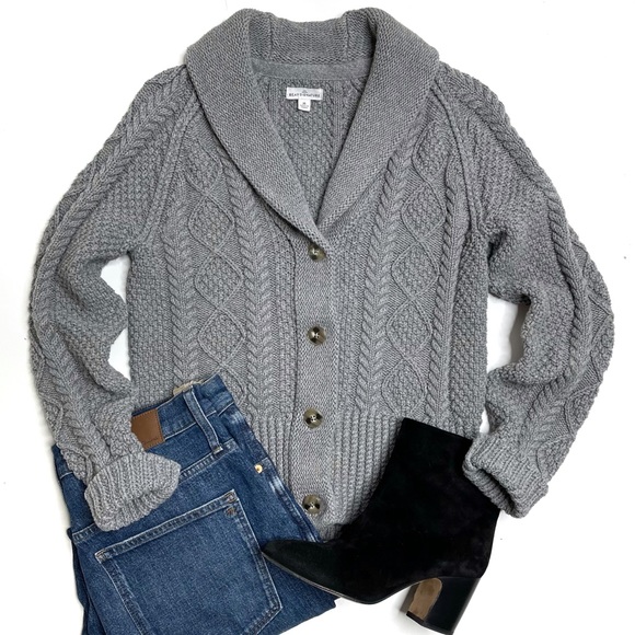 ll bean shawl cardigan
